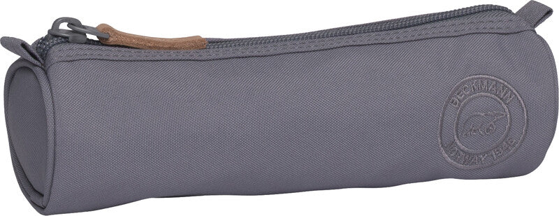 Beckmann Urban Schlamperetui, leer – grau – Kunststoff – 22 × 6,5 × 6 cm