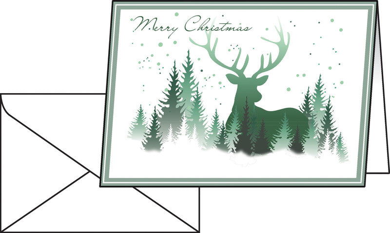 Sigel Weihnachtsgrusskarte – A6 (105 × 148 mm) – mit Umschlägen, für Inkjet/Laser/Kopierer, 25er Pack