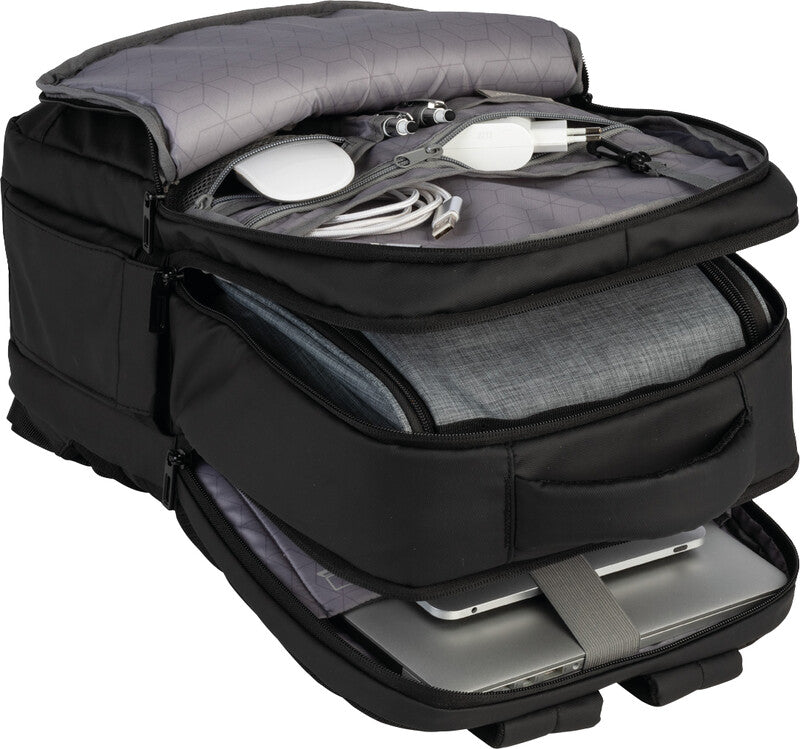 Bestway Business Pro Notebook-Rucksack – 23 l, wasserabweisend, Aufsteckfunktion, Kunststoff, schwarz