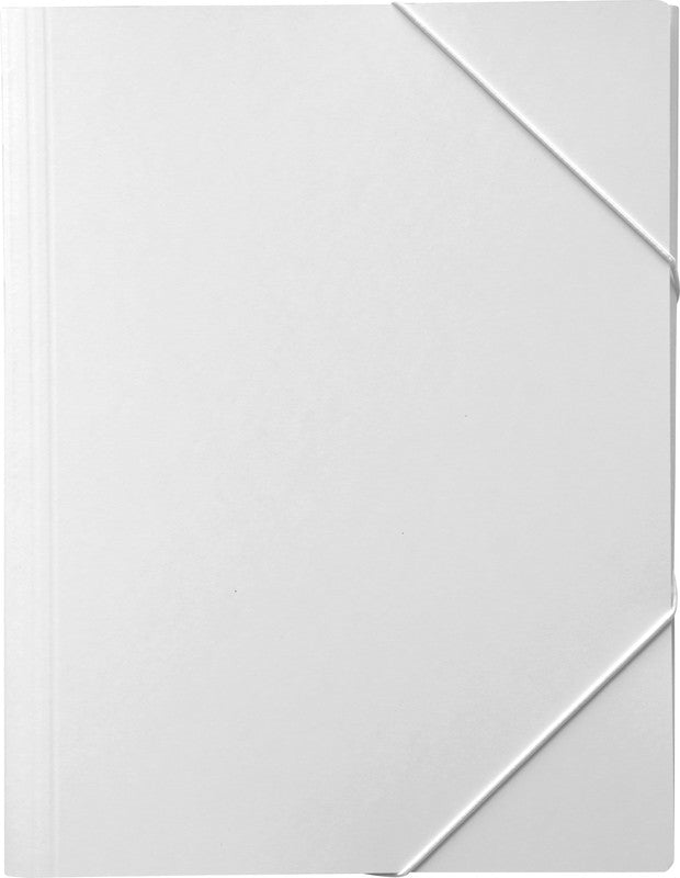 EROLA Sammelmappe, für A4, Karton, weiss, mit Gummizug