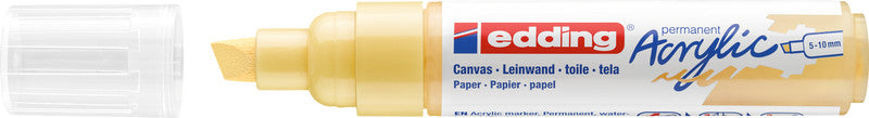 Edding Acrylmarker für Permanentmarker – Pastellgelb