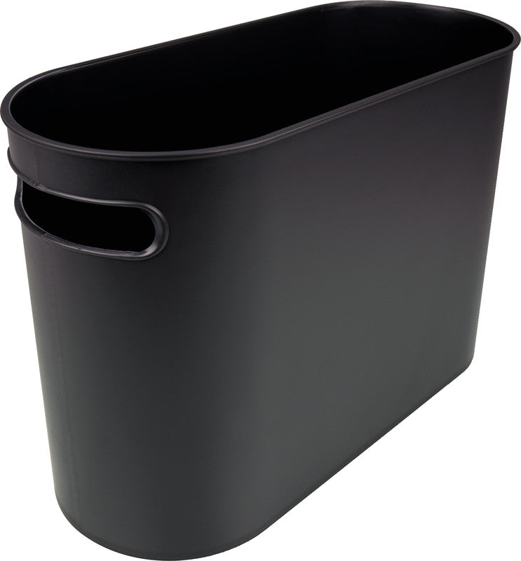 Helit Abfalleimer the Oval Design Classics – 22 l – Kunststoff, Schwarz – B × H × T 178 × 300 × 450 mm