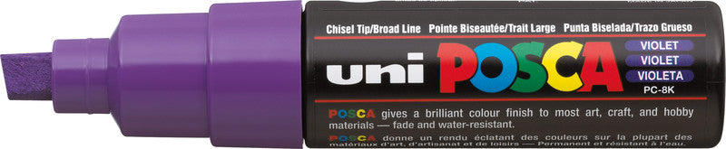 Uni-Ball Kreidemarker – Keilspitze, 8 mm – Violett