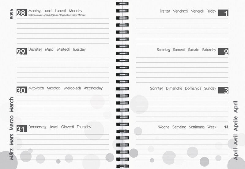 Biella mydiary Schüleragenda – 1 Woche/2 Seiten, Spiralbindung, A5, Aug–Jul, Beach, FSC