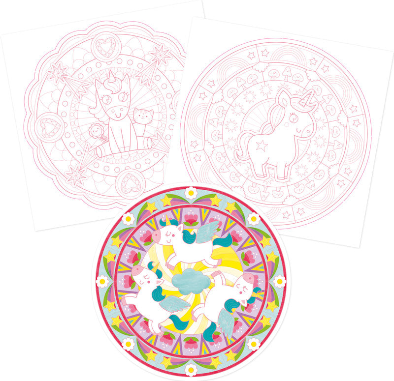 Avenue mandarine Mandala Graffy Pop Malbuch, Karton, 20 × 25,5 cm, Mehrfarbig, ab 6 Jahren