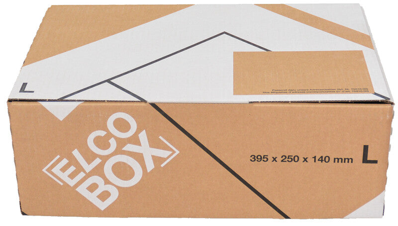 Elco Umzugsbox, braun – 405 × 270 × 145 mm