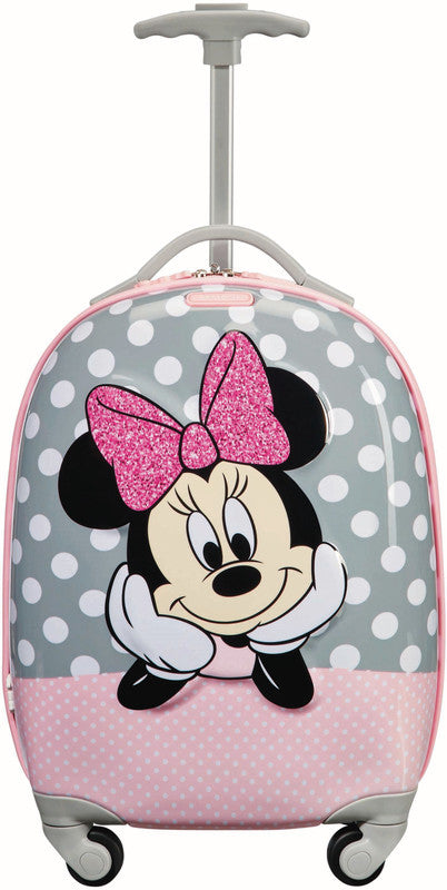 Samsonite Kindertrolley Handgepäck – 20,5 l, Hartschale PC/ABS, 4 Rollen, Minnie Glitter, 32 × 46,5 × 23 cm