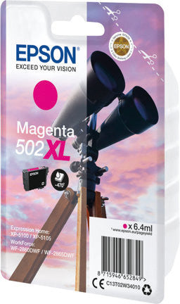 Epson Tintenpatrone 502XL, Magenta, 6,4 ml