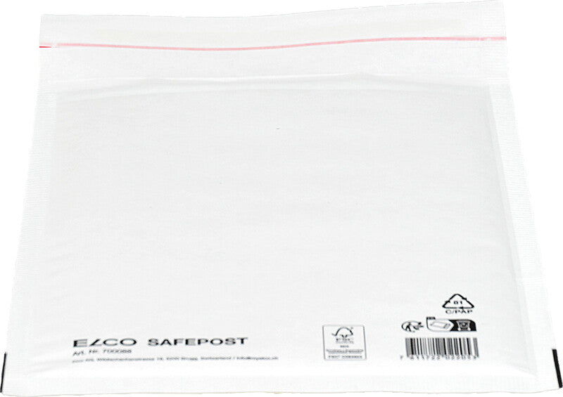 Elco Luftpolstertasche – 180 × 260 mm, weiss, selbstklebend
