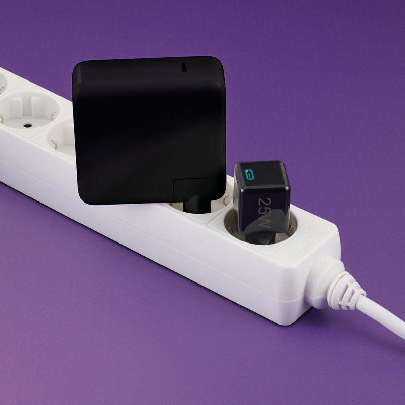 Hama 00201985 USB-Ladegerät 25 W – USB-C×1 – PD 3.0, QC 3.0 – EU-Stecker (Typ C) – Schwarz