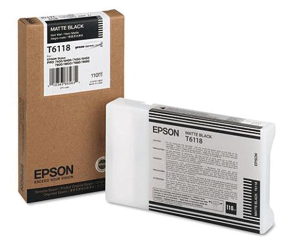 Epson Tintenpatrone T6118, Schwarz, 110 ml