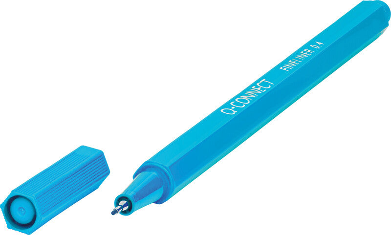 Q-connect Fineliner – 8er-Set, 0,4 mm – 8 Farben, sortiert