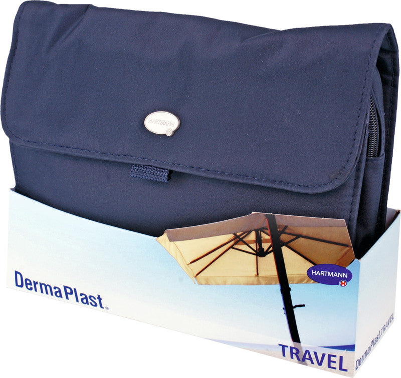 DermaPlast Erste-Hilfe-Set Travel – für Reisen – Blau, Nylon – 250 × 190 × 85 mm