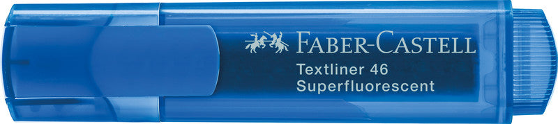 Faber-Castell Blauer Textmarker – Keilspitze, 1–5 mm, nachfüllbar