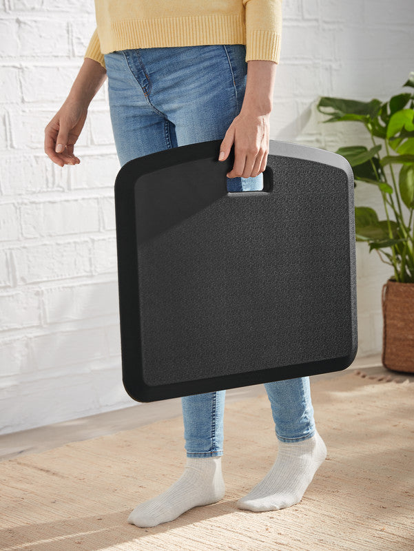Leitz Anti-Ermüdungsmatte Ergo Cosy – Kunststoff, Schwarz, 45,7 × 2,0 × 56,0 cm