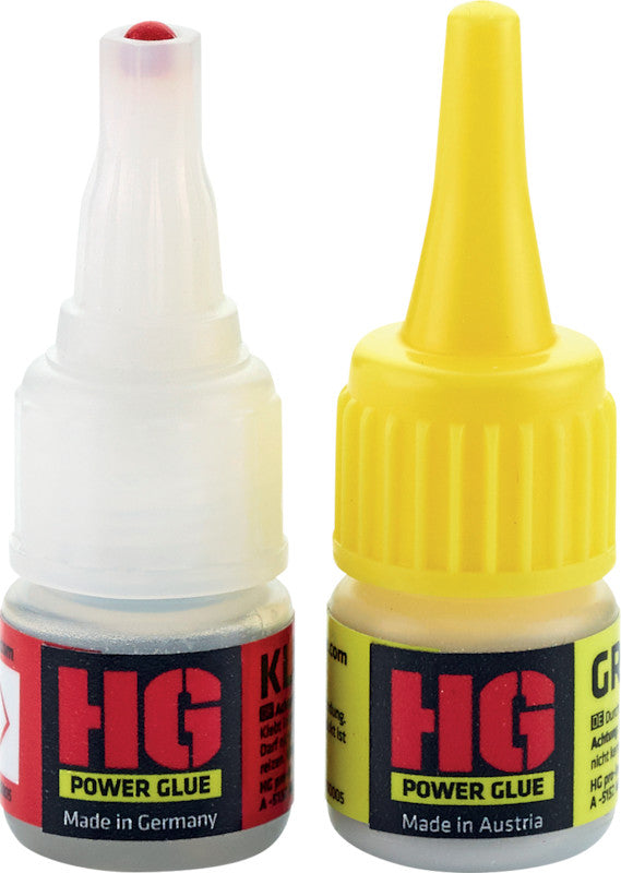 HG Power Glue Klebstoff-Set/Koffer – extra stark, wasserfest, für Haushalt, 5 g + 10 g, −45 bis +115 °C