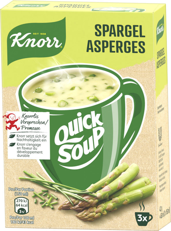 Knorr Quick Soup Suppe – Spargel – 3×42 g