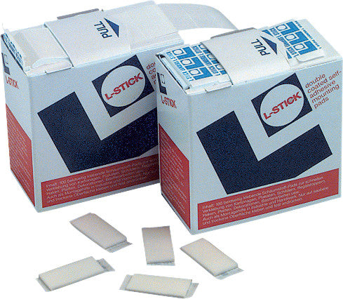 Permanente Haftpunkte – 12 × 25 mm, 100 Stk., weiss