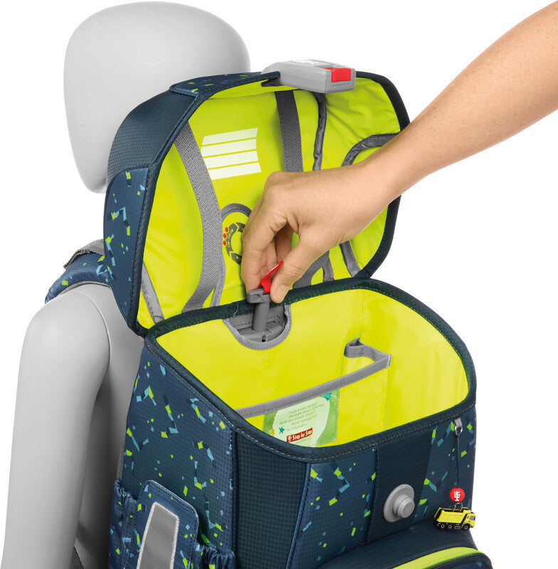 Step by Step Schulrucksack-Set Cloud – 5-teilig – Bagger Rocco – Recycelte Materialien