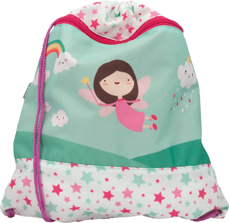 Funki Sportbeutel – 12 l, Motiv Fairytale, wasserabweisend, 36 × 42 cm