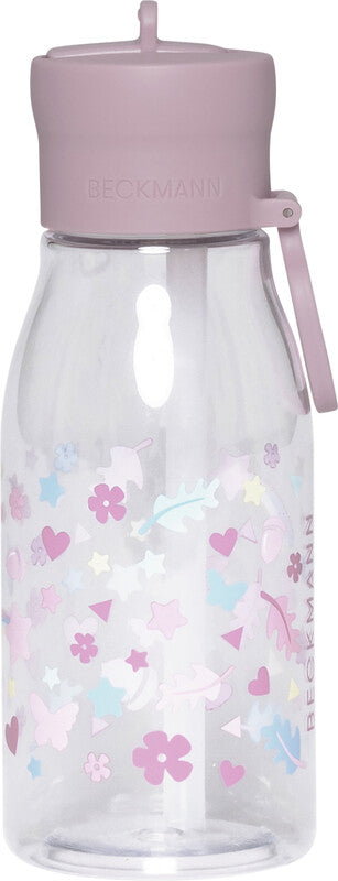 Beckmann Trinkflasche – 4 dl – Kunststoff, Druckverschluss, auslaufsicher – Pink