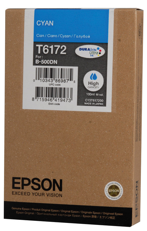 Epson Tintenpatrone T6172, cyan, 7'000 Seiten – für Inkjetdrucker/Multifunktionsgeräte