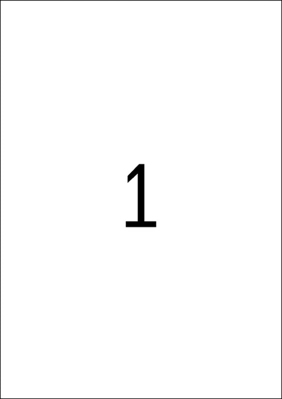 HERMA Schuletiketten – 210 × 297 mm, Papier, permanent haftend, 100 Blätter