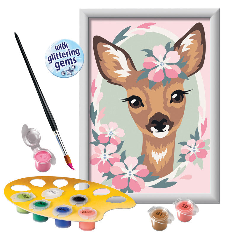 Ravensburger Malset Malen nach Zahlen Delightful Dear – ab 7 Jahren – 130 × 180 mm