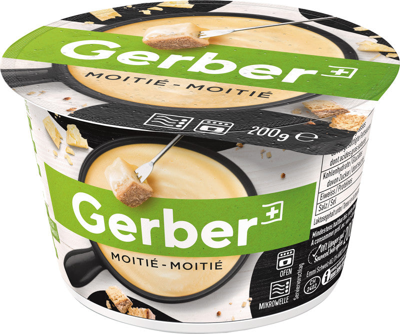Gerber Fondue Moitié-Moitié, laktosefrei – 200 g