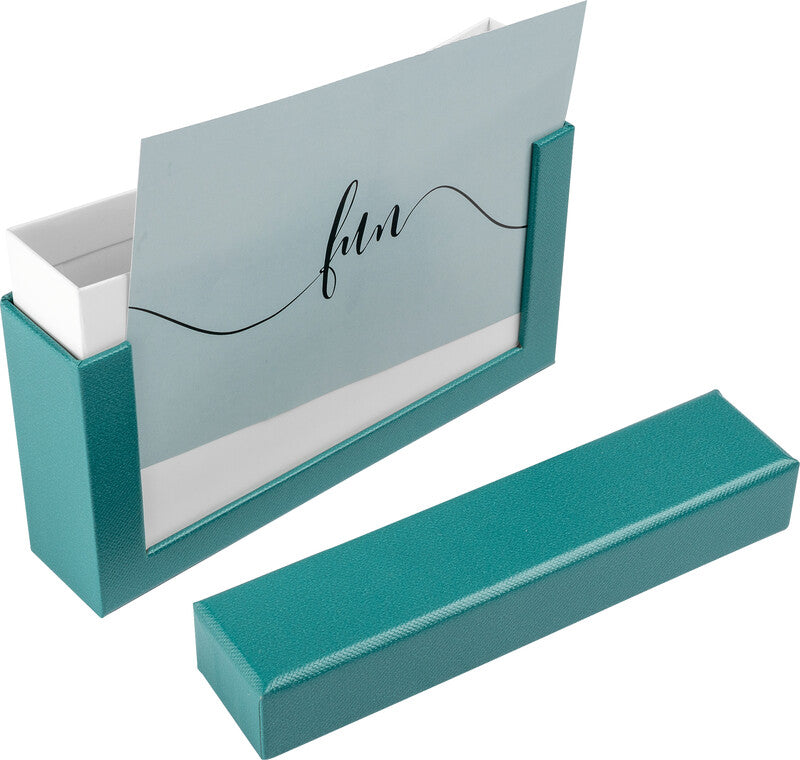 Walther Fotobox Fun – Papier, Petrolgrün, 16,7 × 11,2 × 3,7 cm