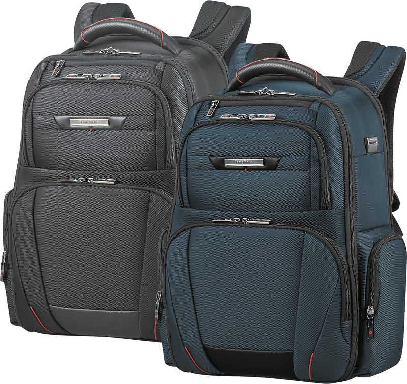 Samsonite Pro-DLX 5 3V Notebook-Rucksack – 20 l, RFID-Fach, Aufsteckfunktion, Nylon, Schwarz