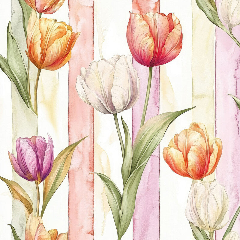 Fasana Servietten Tulip Blush – 33 × 33 cm – 3-lagig, Tissue – 20 Stk., FSC
