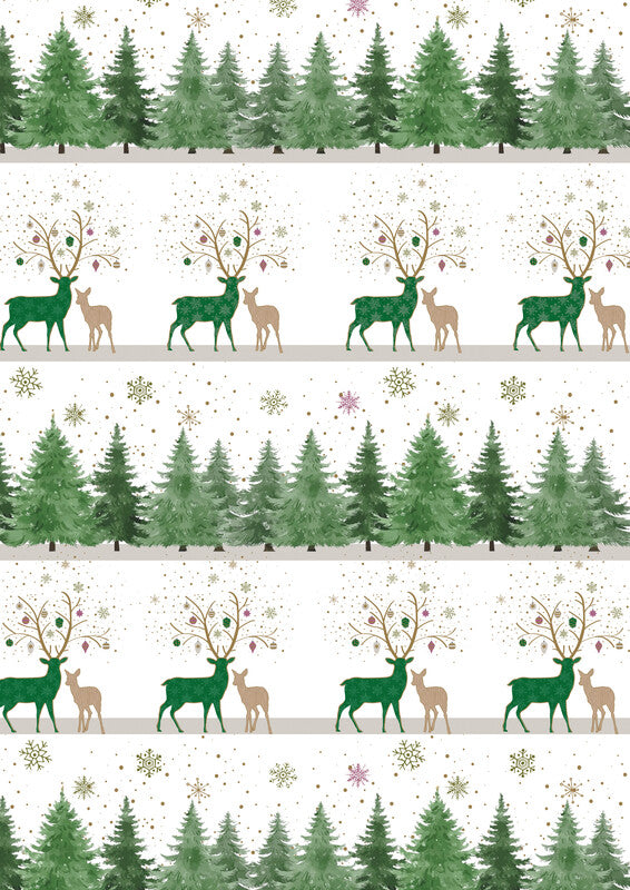 Zoewie Geschenkpapier – Natural Twist (Weihnachten), Papier 80 g/m2 – 700 × 2000 mm