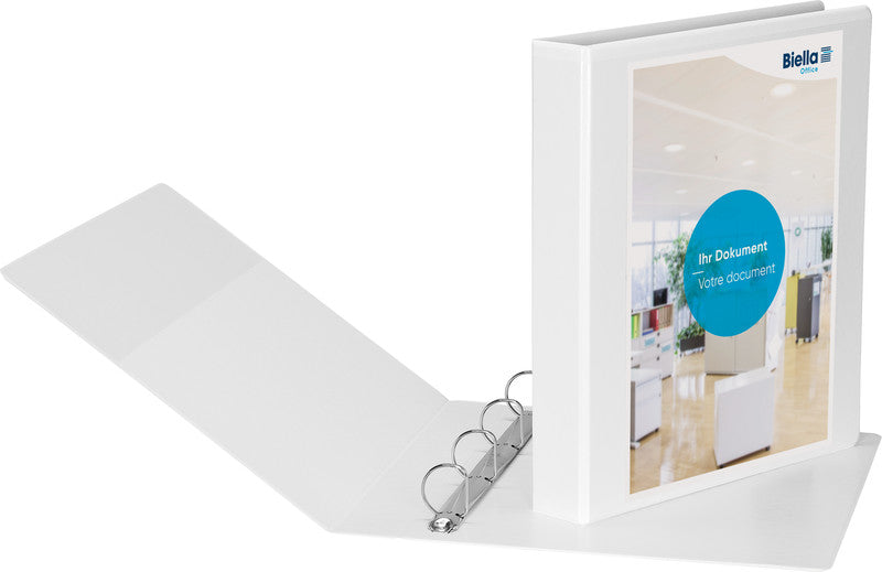 Biella Sichtbuch Creative PP XL – A4, mit Fronttasche, weiss, Karton