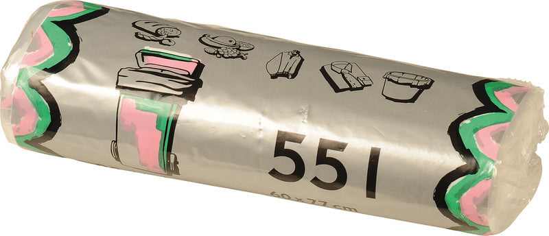 Noname Beutel – 55 L, 8 µm, Kunststofffolie, transparent, recyclingfähig – 20 Stück