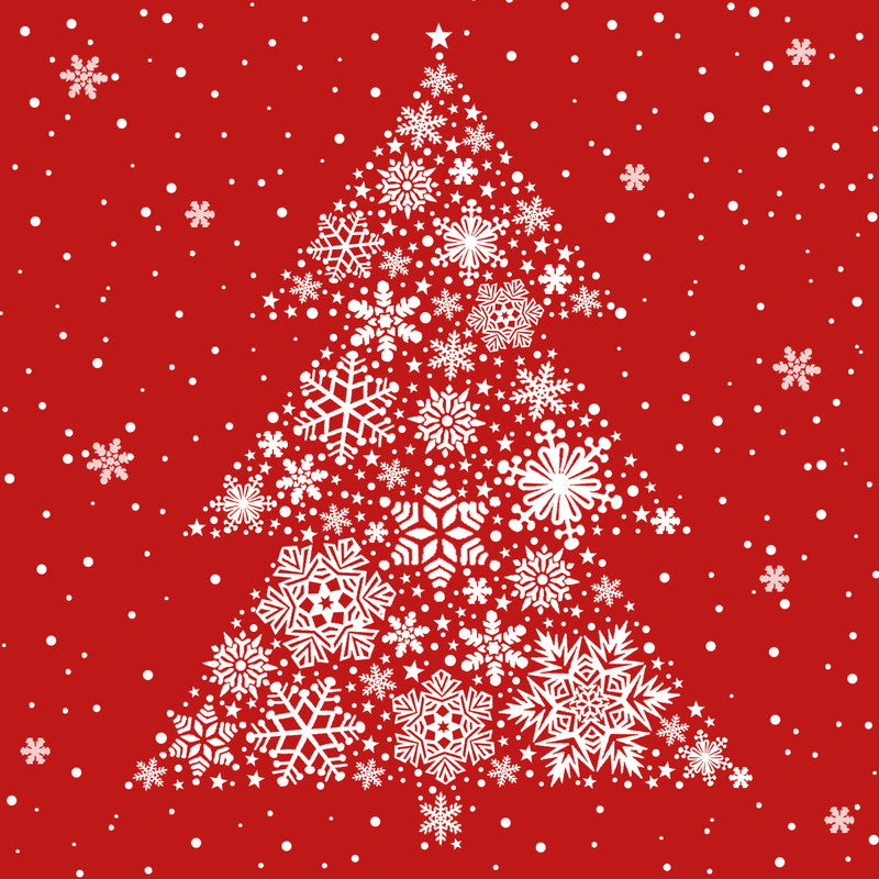 Atelier Servietten Big Crystal Tree – 33 × 33 cm – 3-lagig, Tissue – 20 Stk.