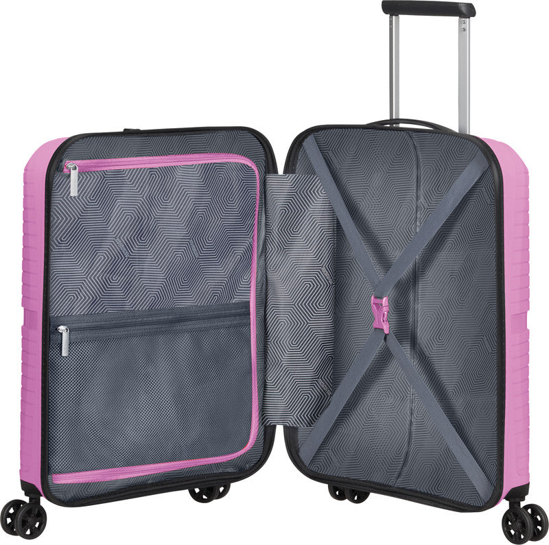 American Tourister Handgepäck-Trolley – Hartschale, 4 Doppelrollen, mit TSA, Pink Lemonade, 40 × 50 × 20 cm