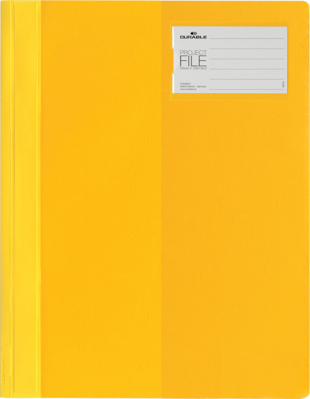 Durable Schnellhefter – A4, Kunststoff, Gelb, Sichttasche