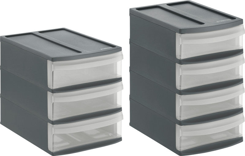 Rotho Systemix Tower Schubladenelement – 141 × 233 × 196 mm