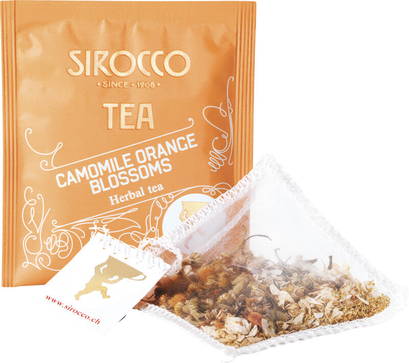 Sirocco Kamillen-Orangenblüten – Teebeutel, Bio-Kräutertee – 20 Beutel