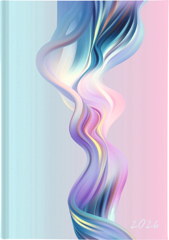 Biella Dispo Term Trend Agenda – 1 Woche/2 Seiten, gebunden, 14,5 × 20,5 cm, Jan–Dez, Swirl, FSC