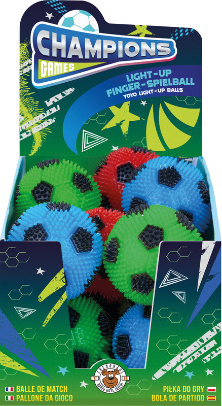 Trendhaus Fidget/Stressball Finger-Fussball – Ø 6,2 cm – 1 Stück – Mehrfarbig