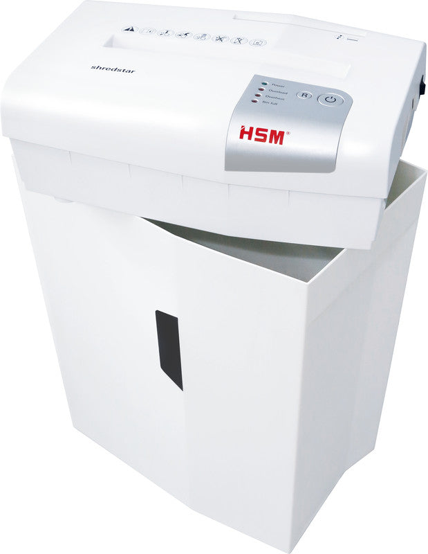 HSM Shredstar X10 – Aktenvernichter, DIN P-4, Partikelschnitt 4,5 × 30 mm, 10 Blatt, 20 l, A4