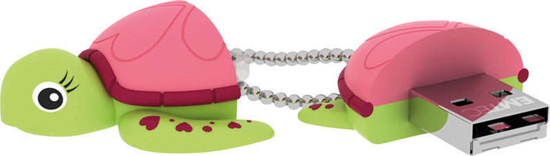 Emtec Animalitos Lady Turtle USB-Stick – 16 GB, USB 2.0, mehrfarbig