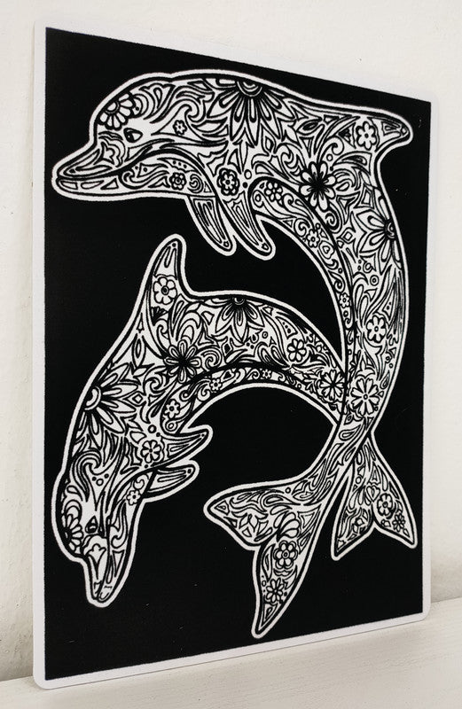 Tataruga Samtbild, Karton, 21 × 29,7 cm, Schwarz