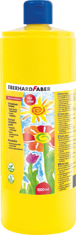Eberhard Faber Gouache – Kadmiumgelb, 1000 ml, für Papier, Karton & Holz