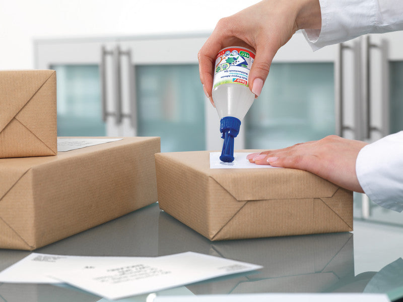TESA Vielzweckkleber – permanent, transparent, lösungsmittelfrei, 100 g, für Papier, Fotos, Stoff und mehr