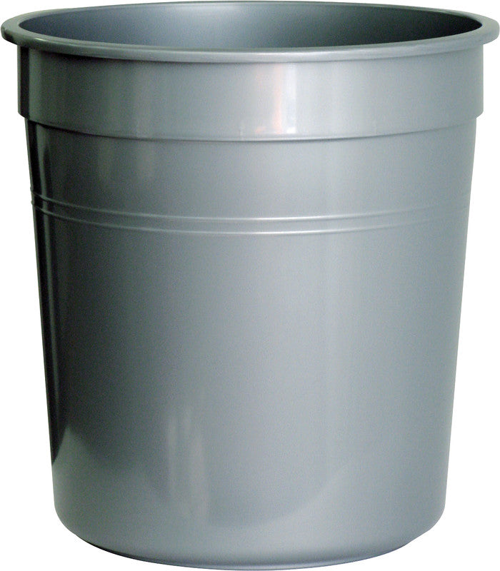 Hansa Papierkorb – 28 l – Kunststoff, Grau – Ø 365 × H 380 mm