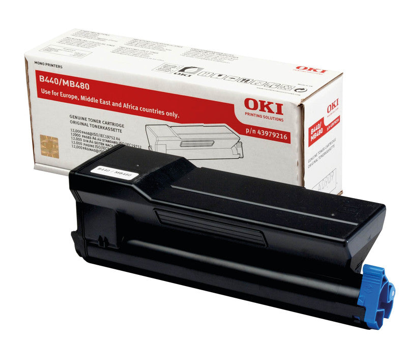 OKI Toner – schwarz, 12000 Seiten