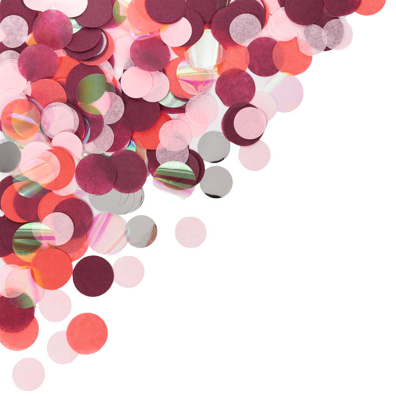 Folia Konfetti, Pink Party, mehrfarbig, 15 g, recyclingfähig, FSC-zertifiziert